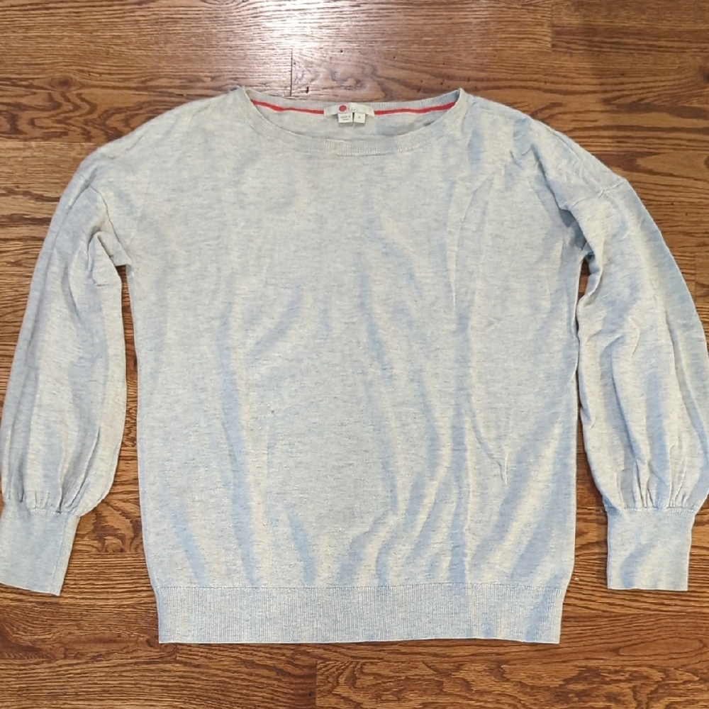 Boden Women's Soft Gray Crewneck Sweater